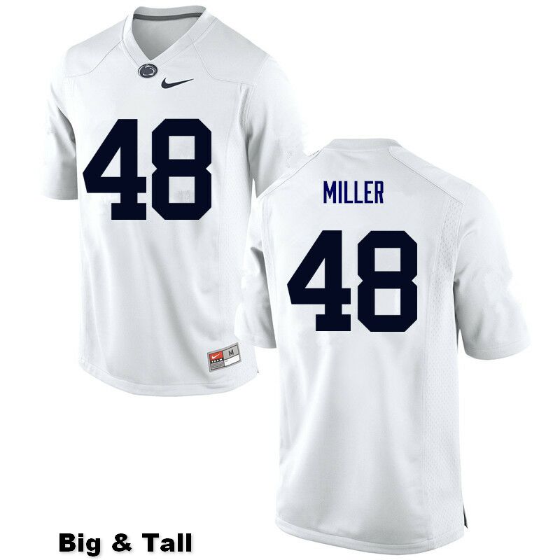 NCAA Nike Men's Penn State Nittany Lions Shareef Miller #48 College Football Authentic Big & Tall White Stitched Jersey MCH2198VG